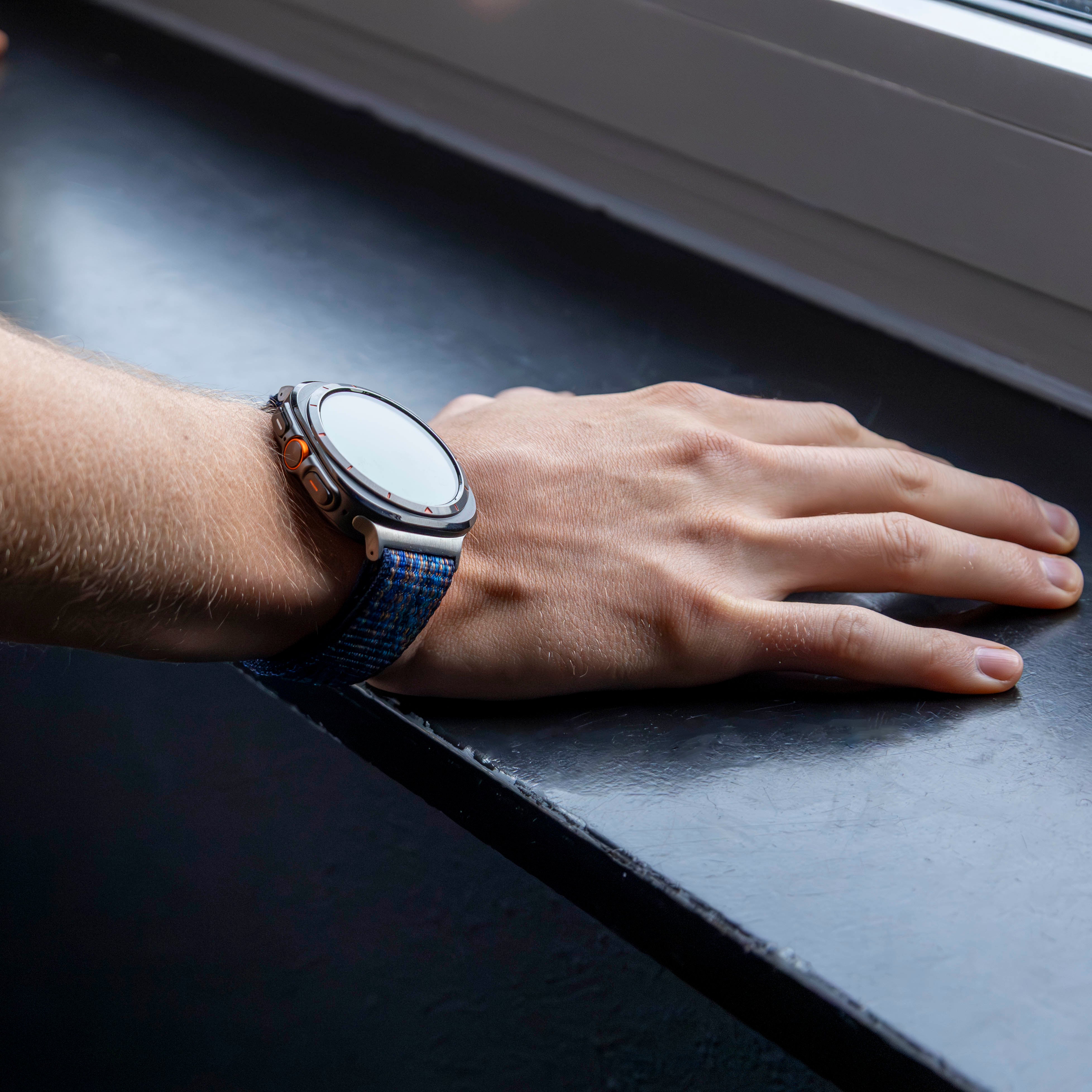 Bandz Samsung Galaxy Watch Ultra 2 Nylon Loop Strap (Blue Mix)