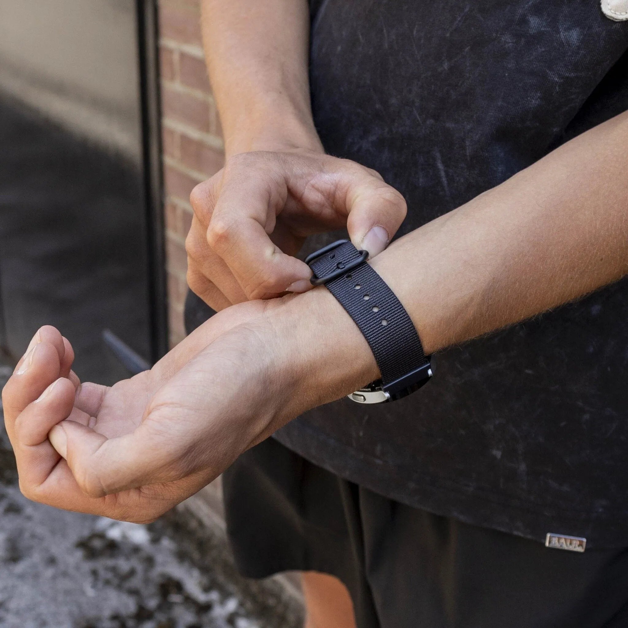 BALR Polar Ignite Nylon Strap with Buckle (Black)