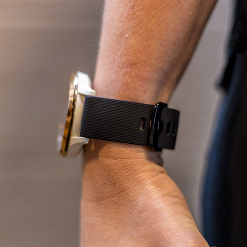 Premium Silicone Strap, black, lifestyle photo