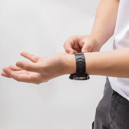 Suunto Race (S) Titanium Grain Strap (Flat Buckle) (Black)
