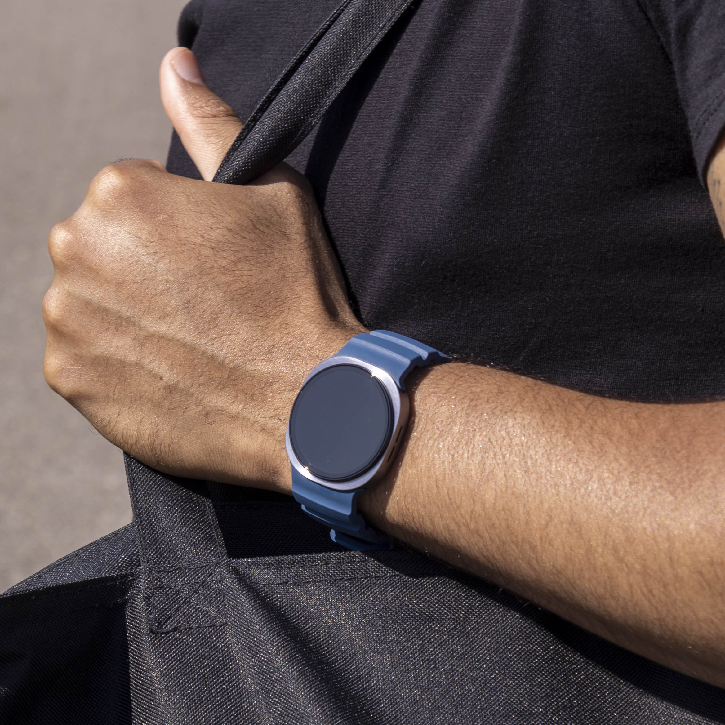 Samsung Galaxy Watch 8 - 44mm Extreme Silicone Strap (Dark Blue)