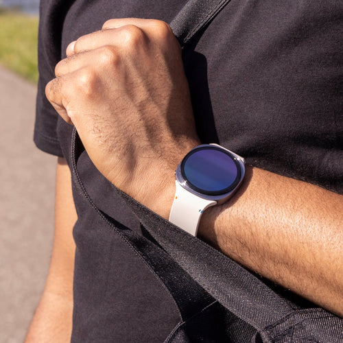 Samsung Galaxy Watch 8 Classic Silicone Strap (Starlight)