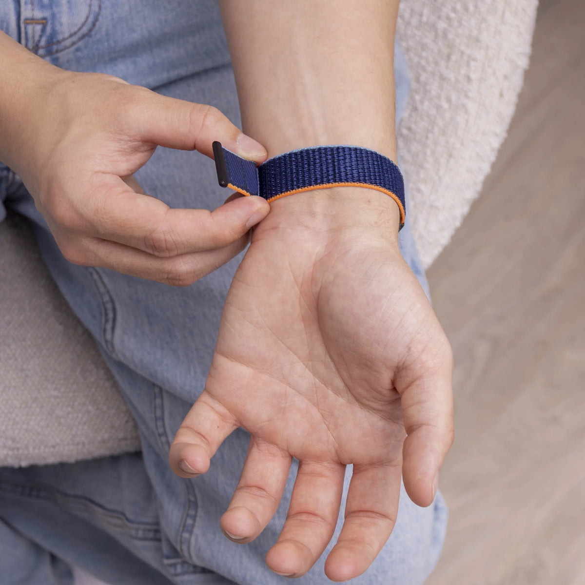 Nylon Strap, dark blue, lifestyle photo