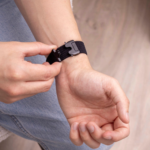 Samsung Galaxy Watch 8 - 40mm Braided Strap with P-Buckle (Black)