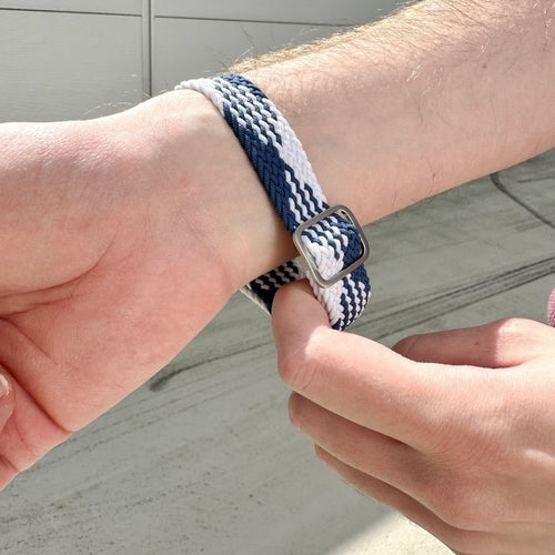 Redmi Watch 5 Lite Adjustable Braided Strap (Blue/White)