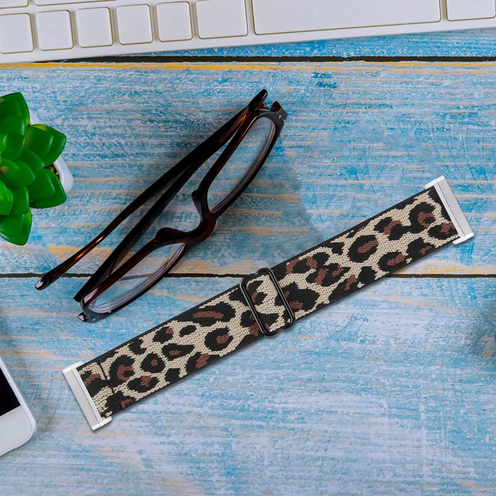 Fitbit Sense 2 Elastic Strap (Leopard)