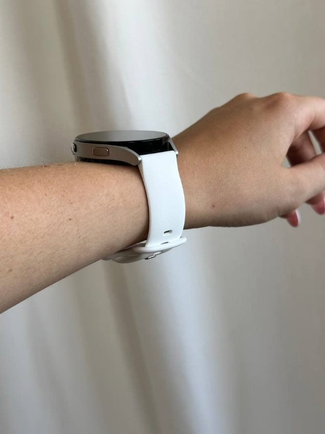 xoxo Samsung Galaxy Watch 4 Classic 46mm Silicone Strap (White)