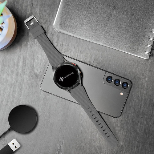 Fossil Gen 4 Explorist (HR) Silicone Strap (Grey)