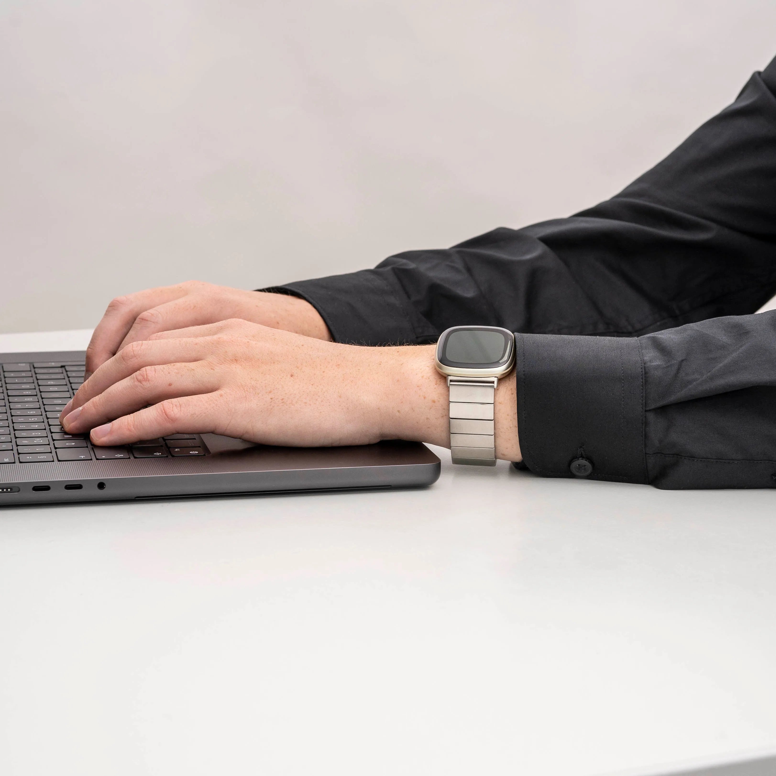 Fitbit Sense Metal Strap (Silver)