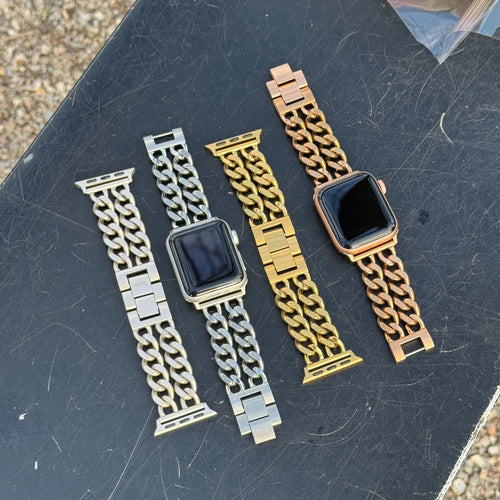 xoxo Wildhearts Apple Watch Steel Strap - Chain strap (Rose Gold)