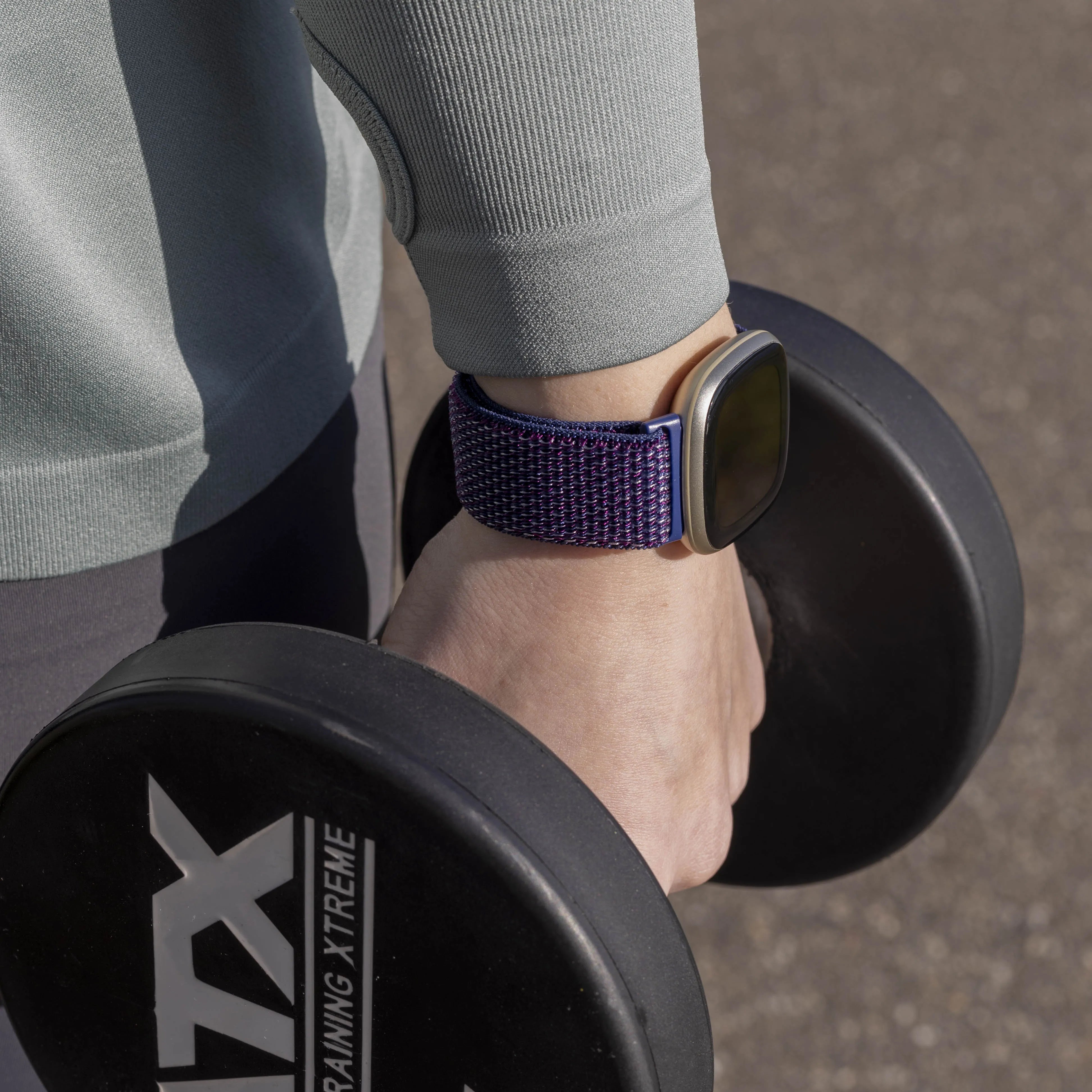 Fitbit Versa 3 Nylon Strap (Indigo Blue)