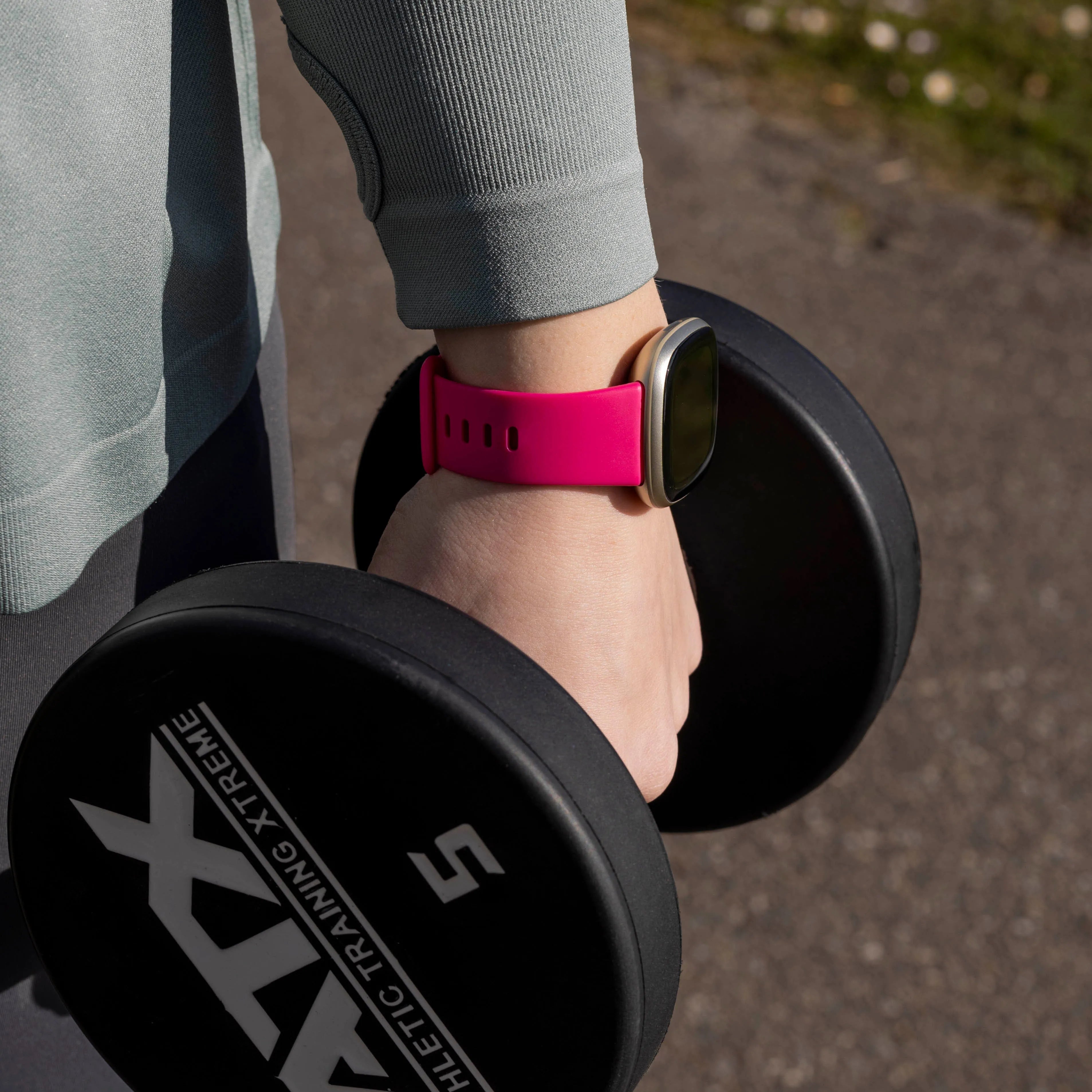 Fitbit Versa 3 Silicone Strap Classic (Bright Pink)