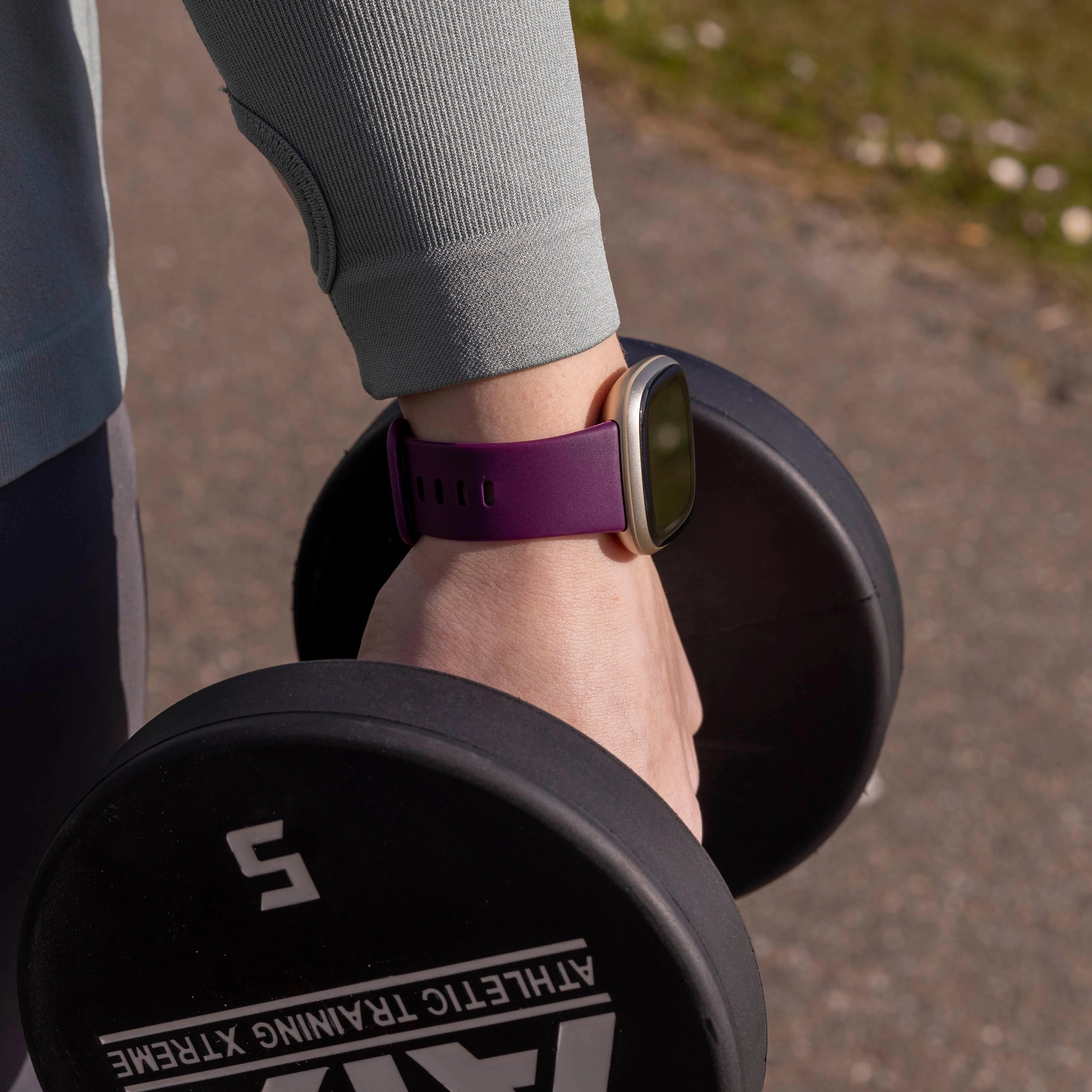 Fitbit Sense 2 Silicone Strap Classic (Deep Purple)