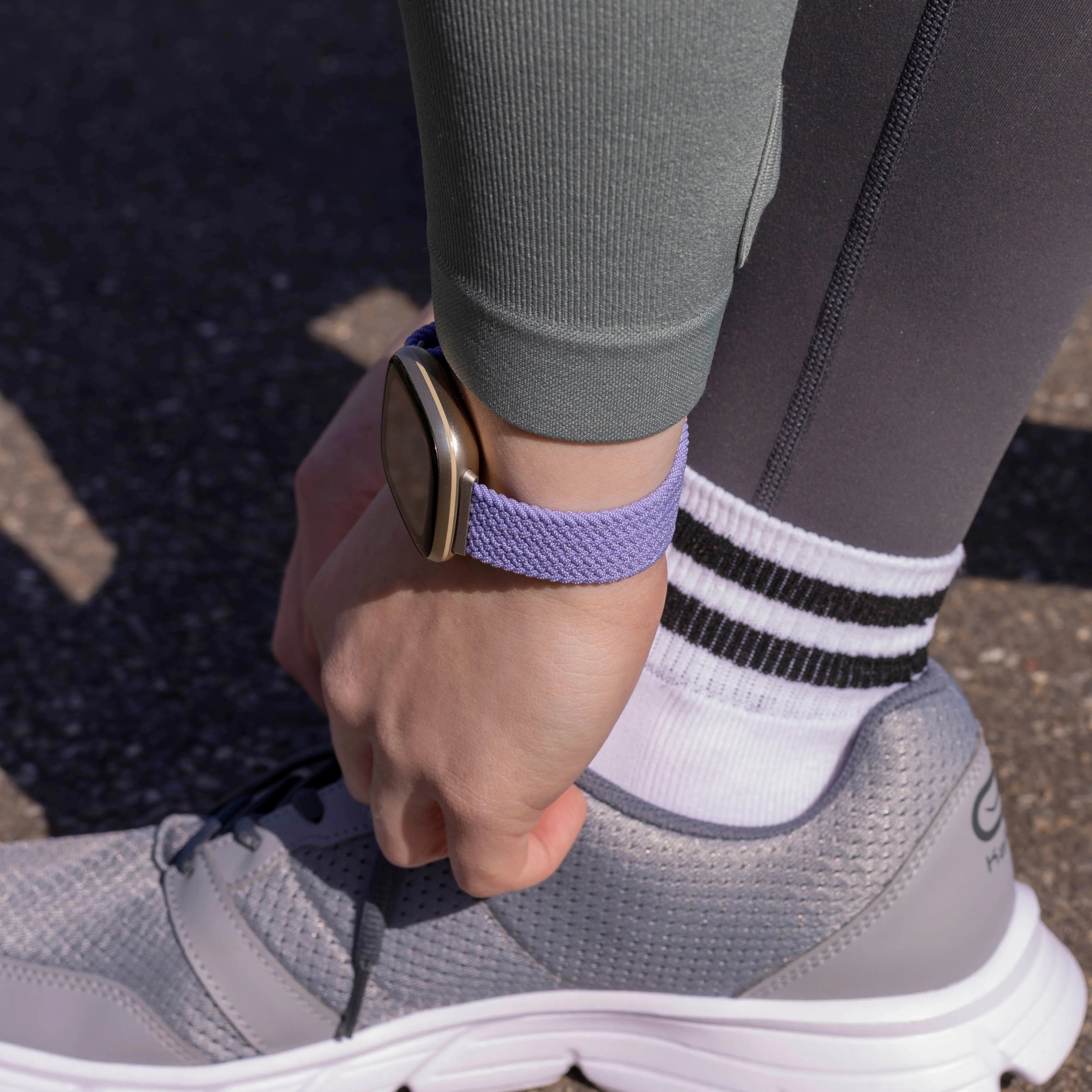 Fitbit Sense Adjustable Braided Strap (Lila)