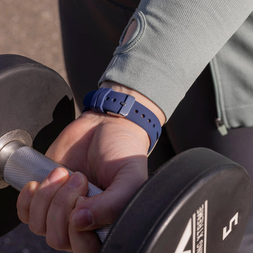 Fitbit Versa 3 Luxury Silicone Strap (Dark Blue)