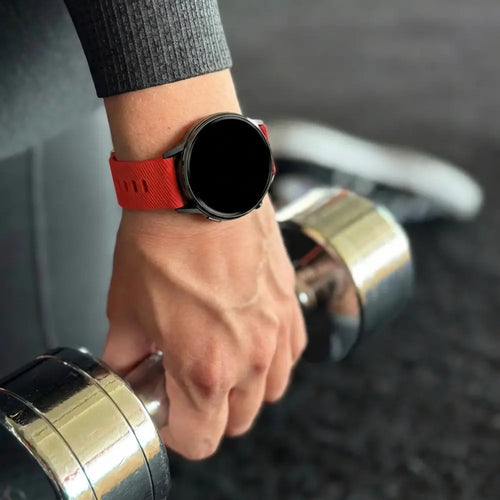 Bandz Garmin Forerunner 265s Silicone Strap 'Deluxe' (Red)