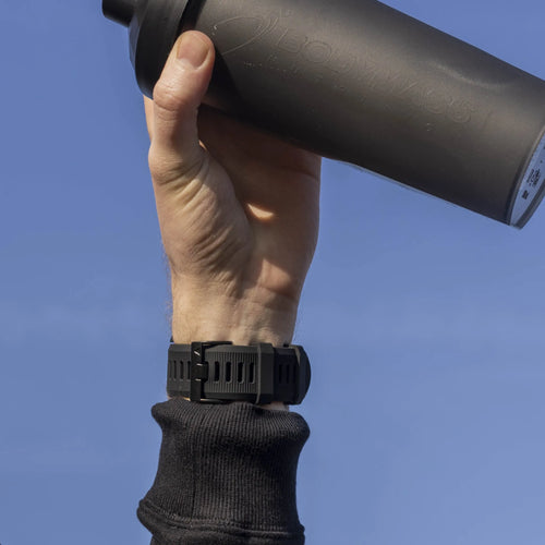 Silicone Strap, black, lifestyle photo