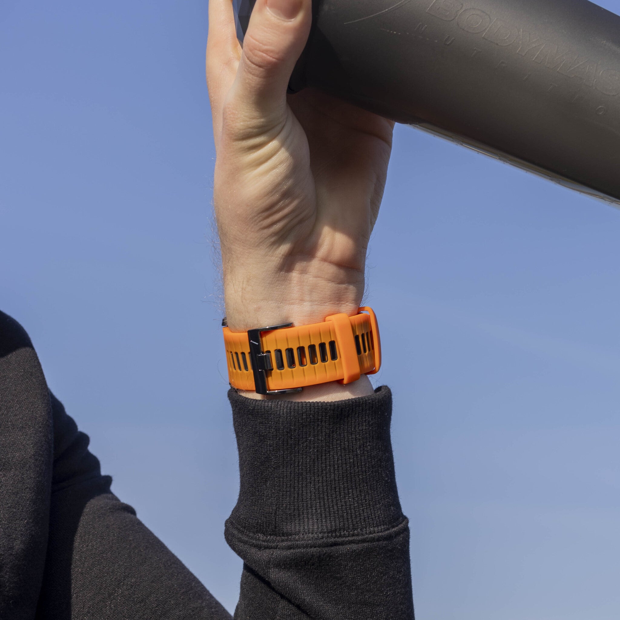 Garmin Quatix 8 - 51mm Sport Strap with Buckle (Orange/Black)
