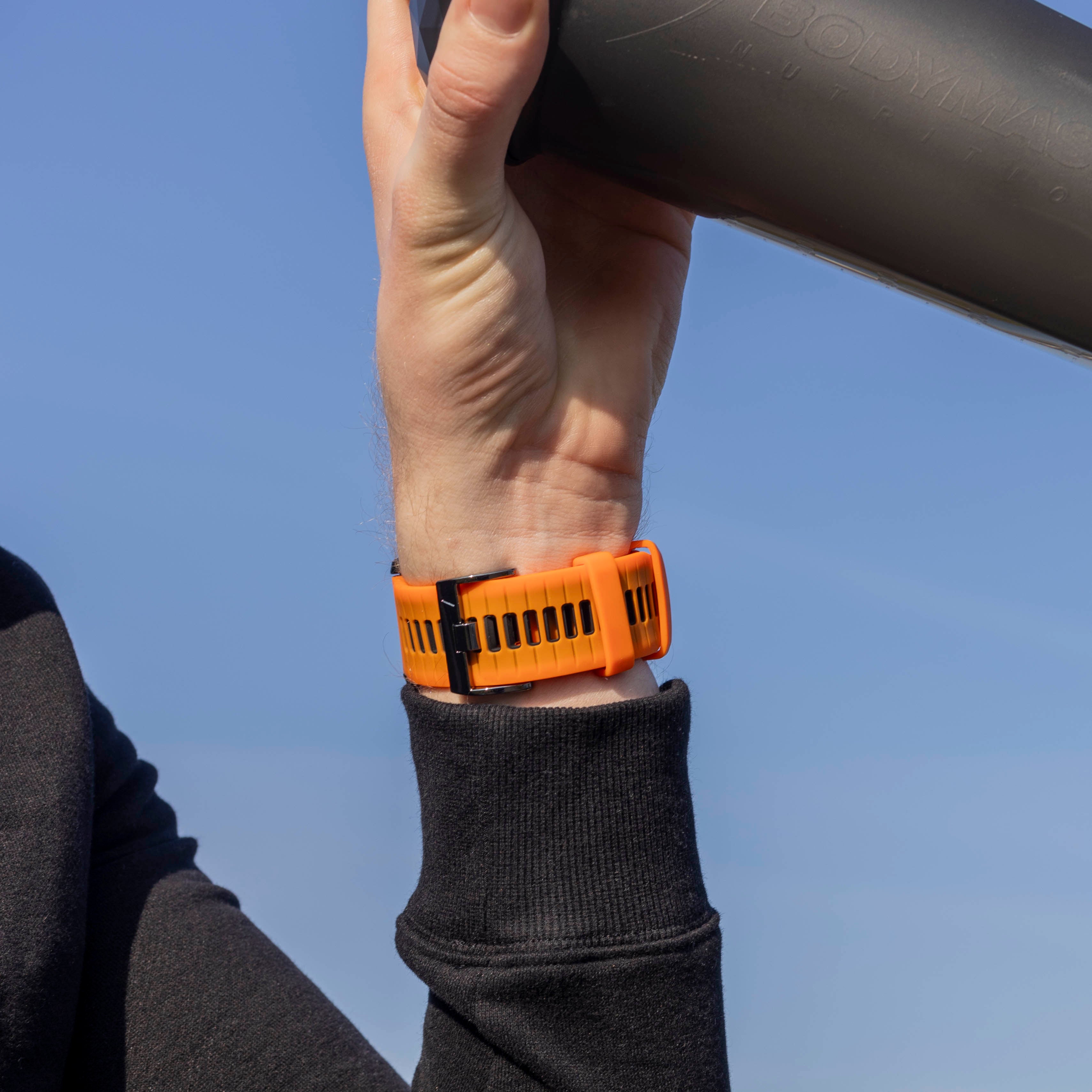 Garmin Fenix 5x / 6x Sport Buckle Strap (Orange/Black)