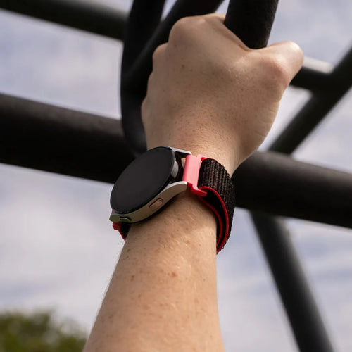 Oppo Watch S Nylon Strap (Black/Coral)