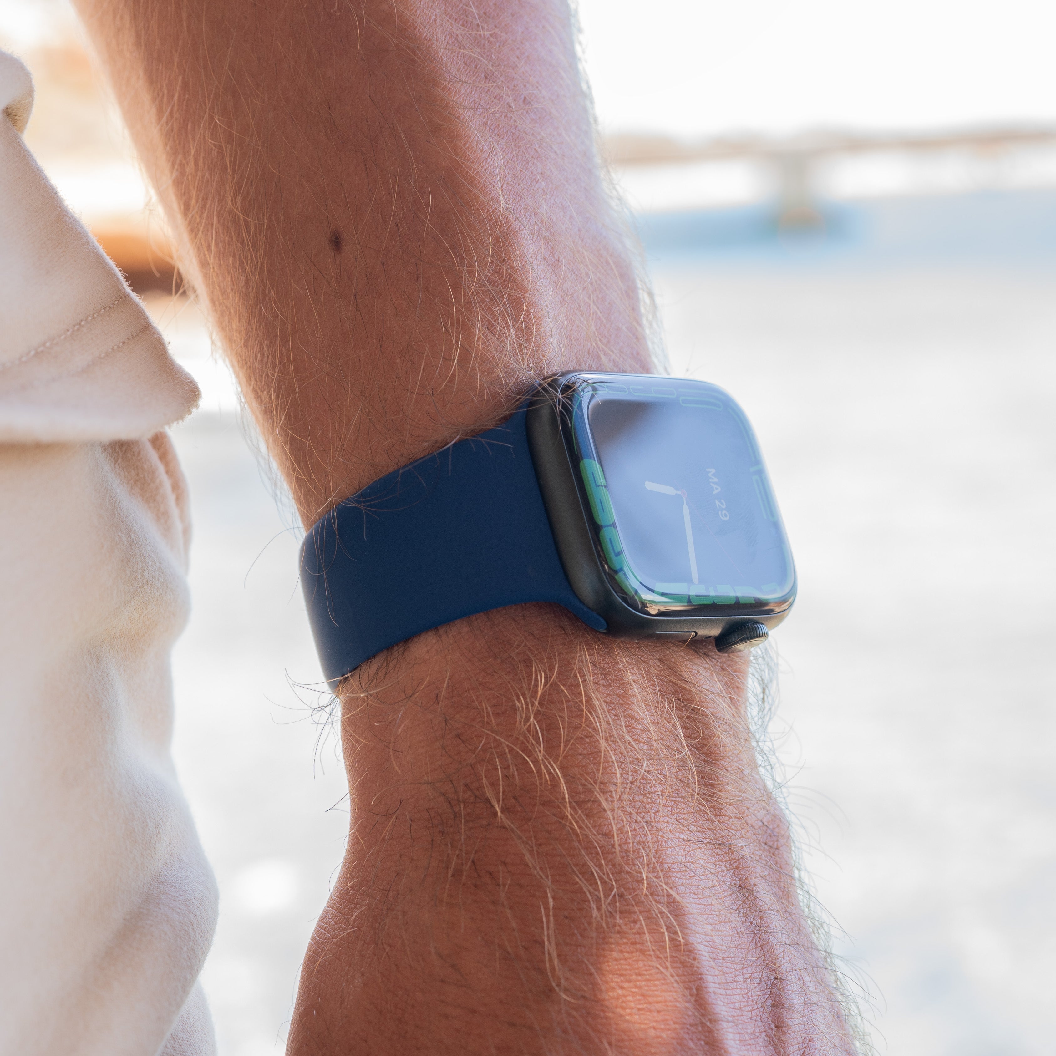 Apple Watch Silicone Strap (Blue)1