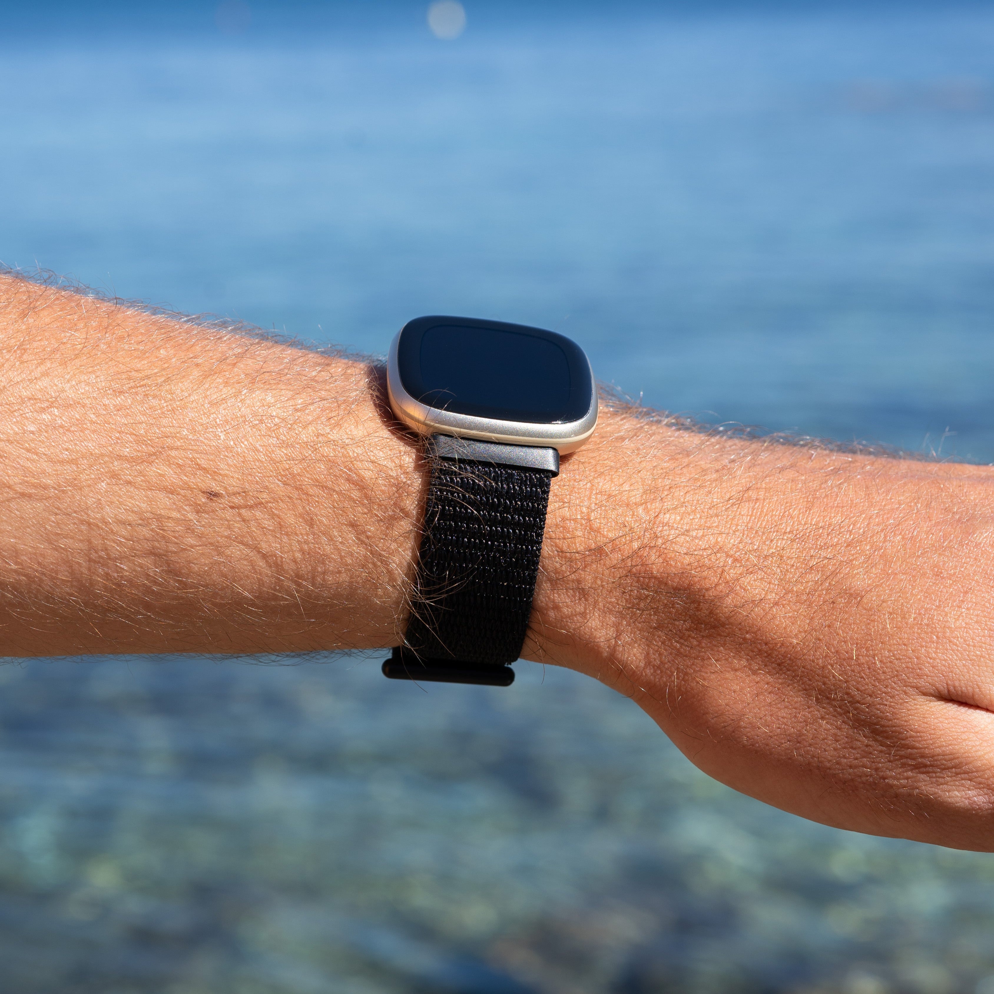 Fitbit Versa 3 Nylon Strap (Black)