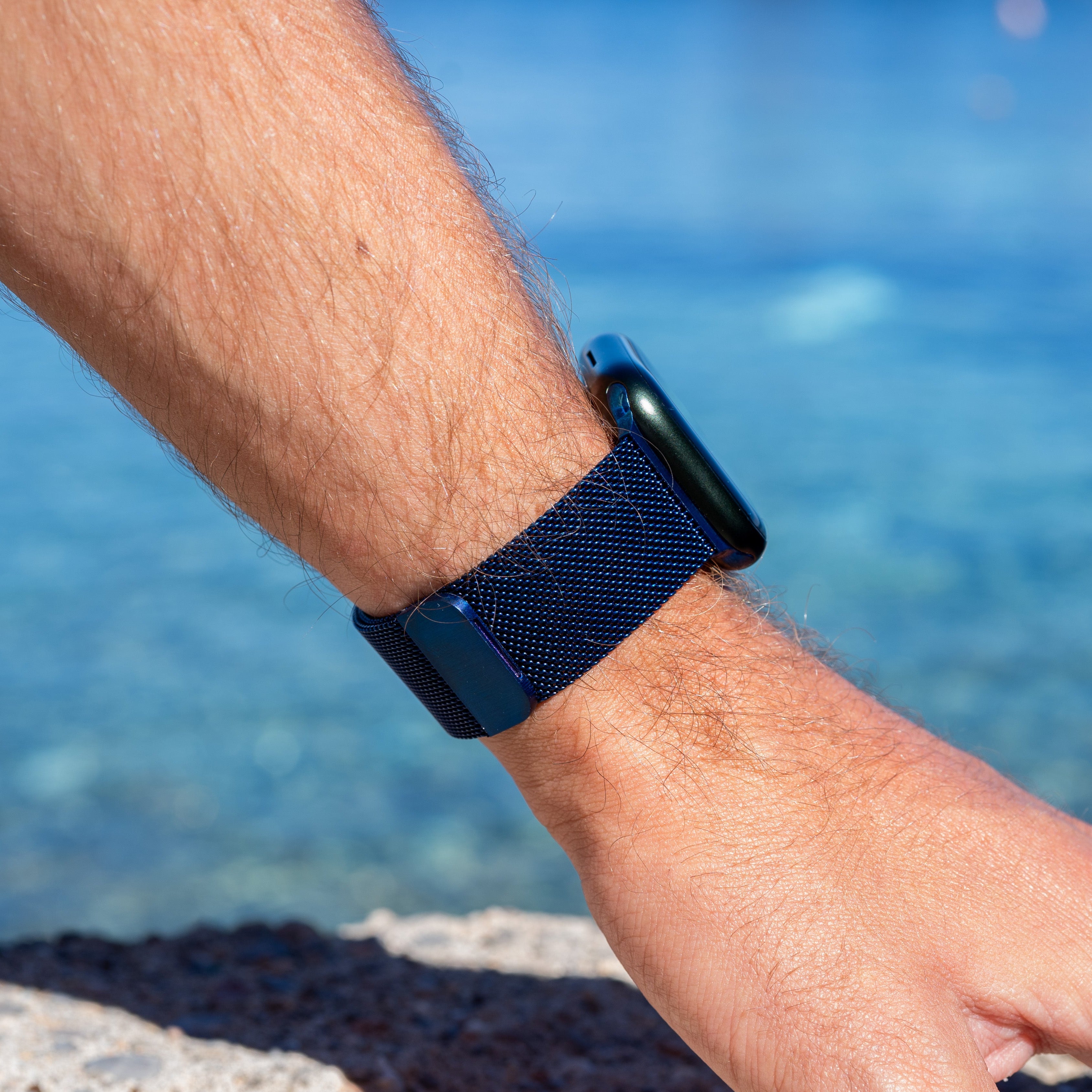 Apple Watch Milanese Strap (Blue) - Main Image