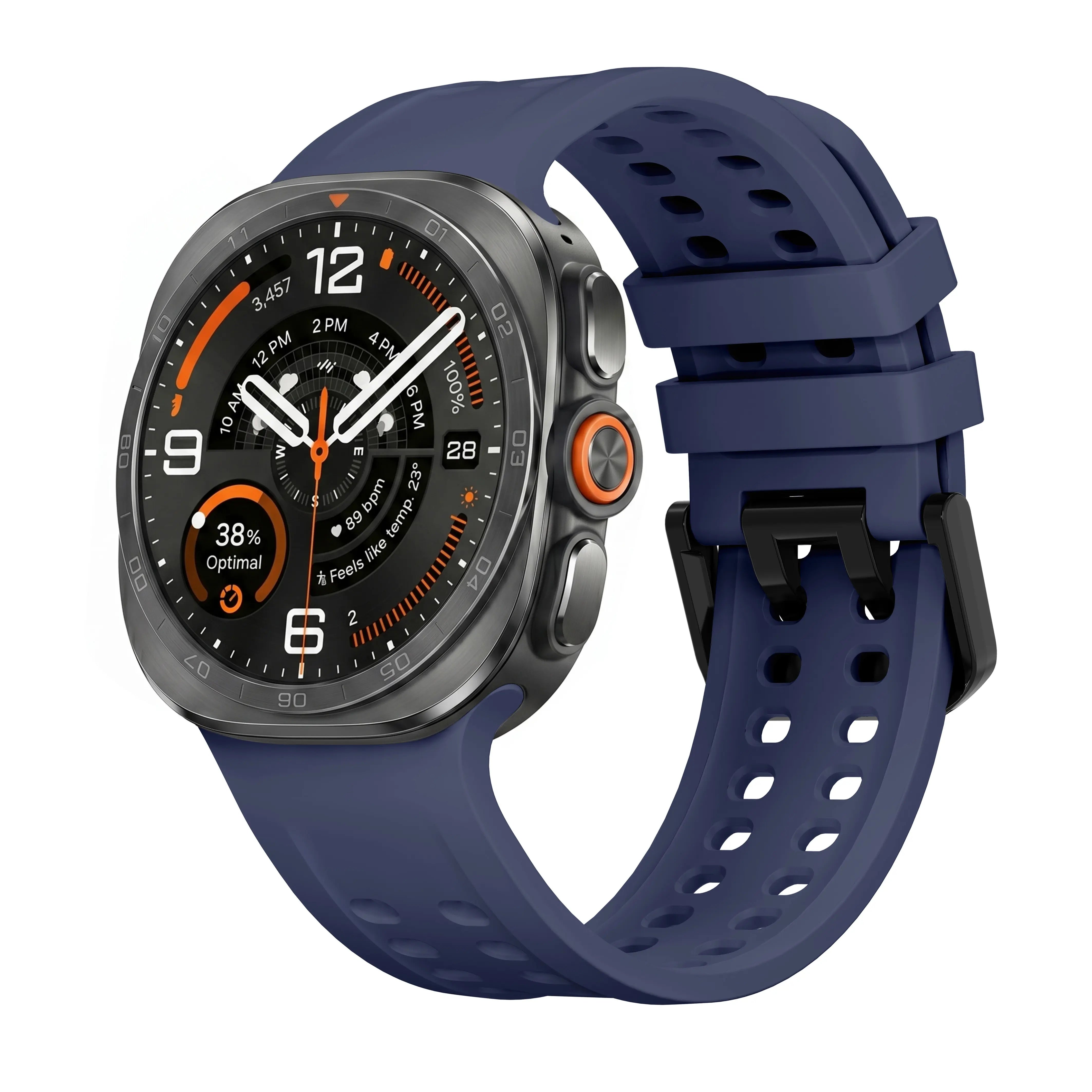 Samsung Galaxy Watch Ultra 2 Silicone Strap (Dark Blue)