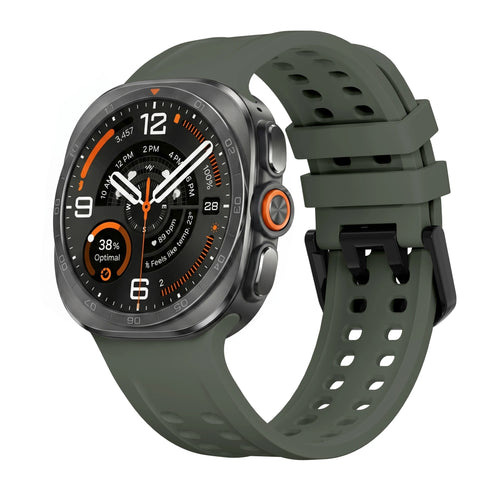 Samsung Galaxy Watch Ultra Silicone Strap (Dark Green)