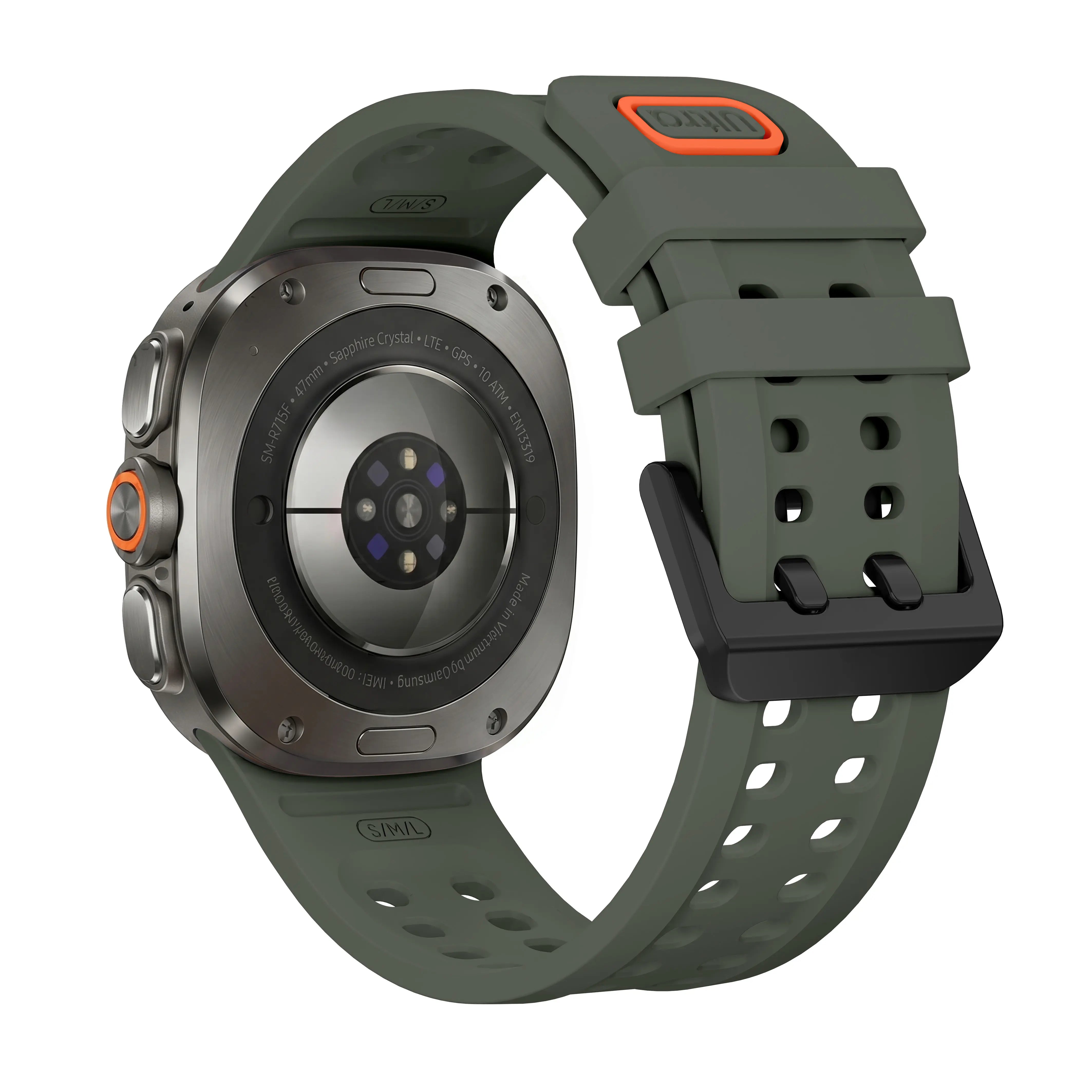 Samsung Galaxy Watch Ultra 2 Silicone Strap (Dark Green)
