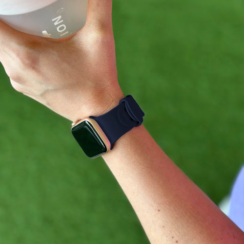 Apple Watch Silicone Chain Strap (Dark Blue)