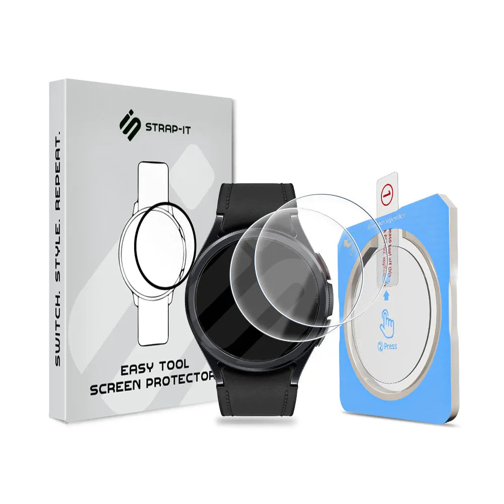 Screenprotector with One-Click Tool - Samsung Galaxy Watch 6 Classic 43mm