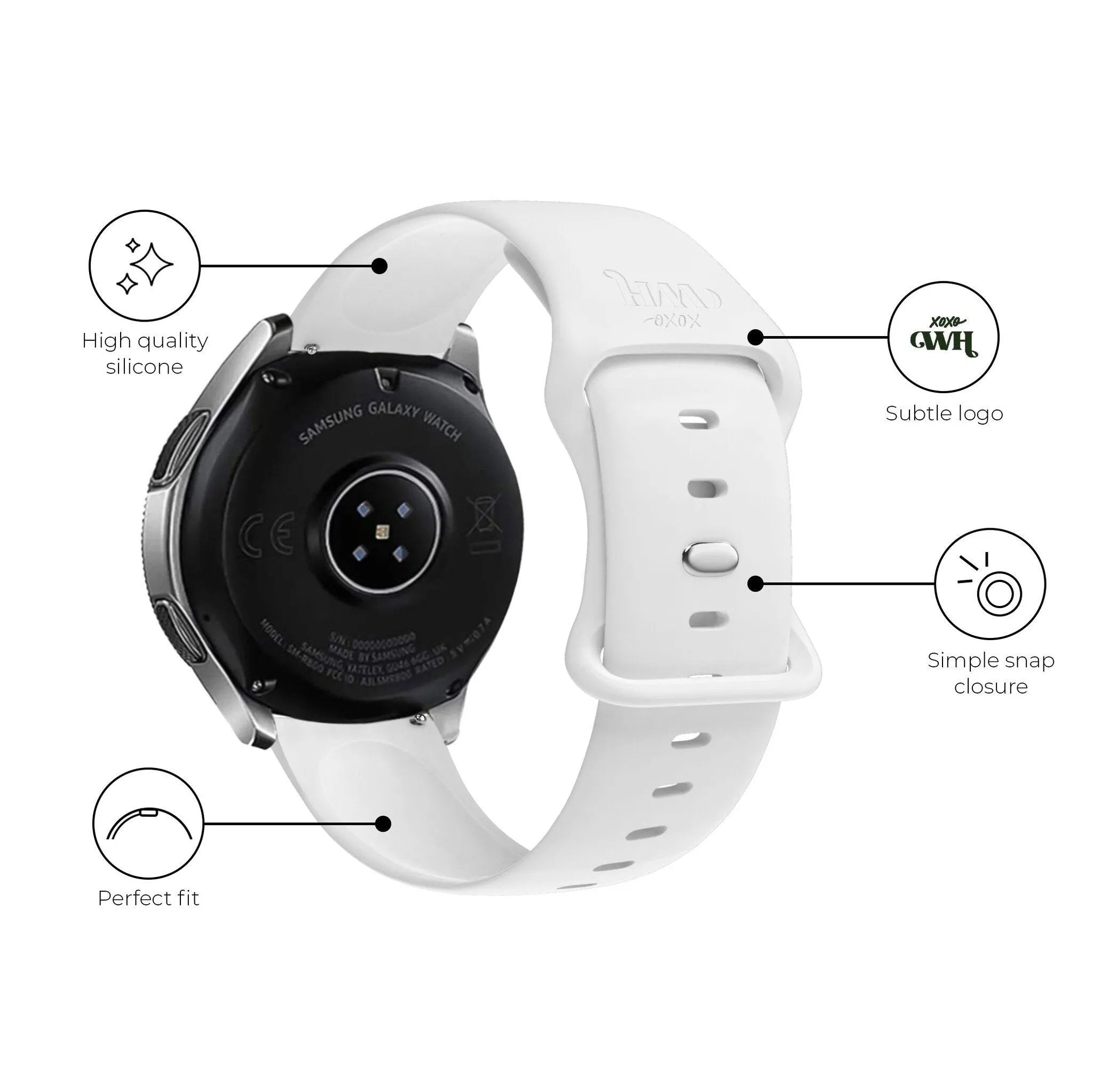 xoxo Wildhearts Polar Ignite Silicone Strap (White)