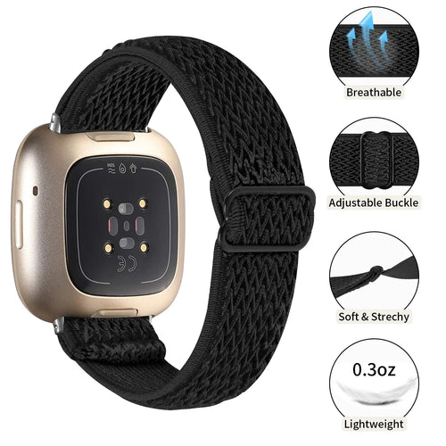 Nylon Elastic Strap, black, infographic (USP banner)