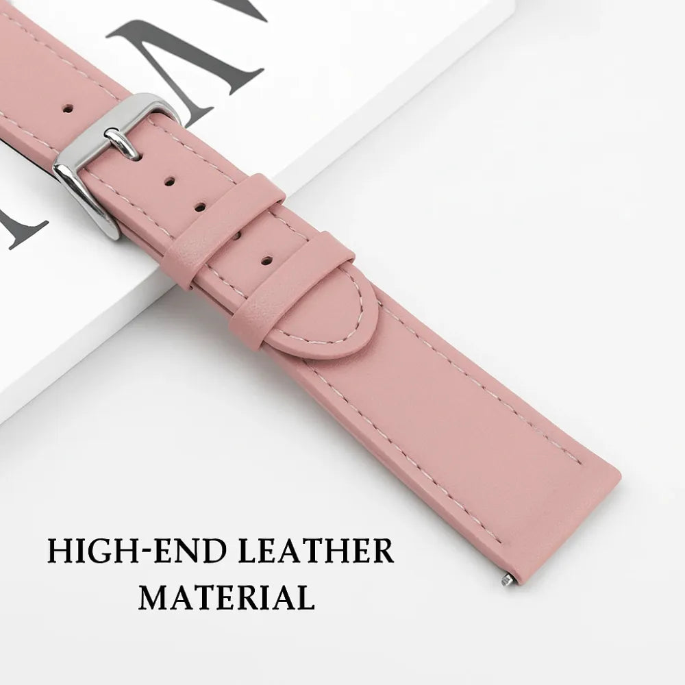 Modern Leather Strap, pink, promotional banner