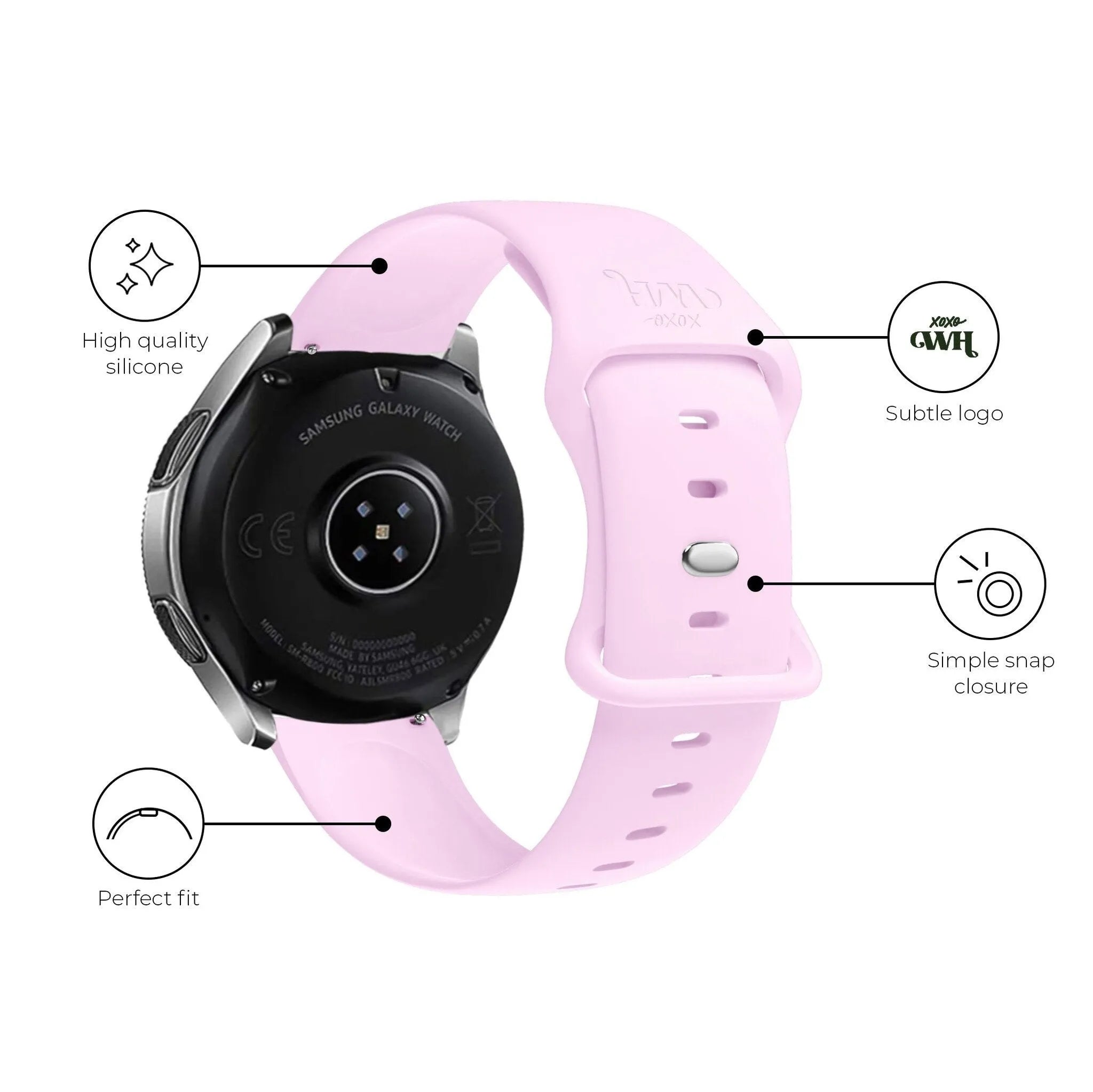 xoxo Wildhearts Polar Vantage M Silicone Strap (Pink)