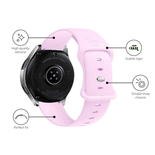 xoxo Wildhearts Fossil Gen 5e 44mm Silicone Strap (Pink)