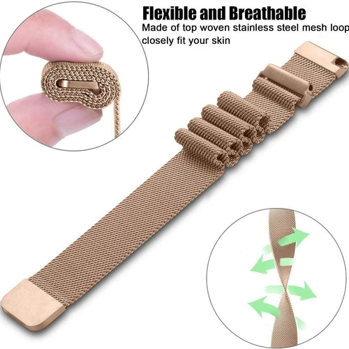Milanese Strap, rose gold, promotional banner