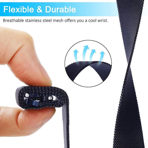 Milanese Strap, blue, promotional banner