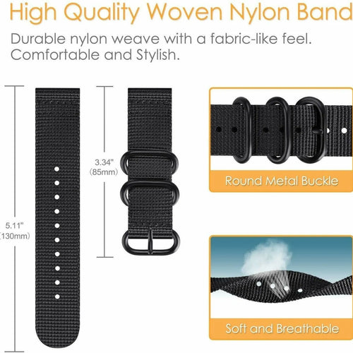 Nylon Buckle Strap, black, infographic (USP banner)