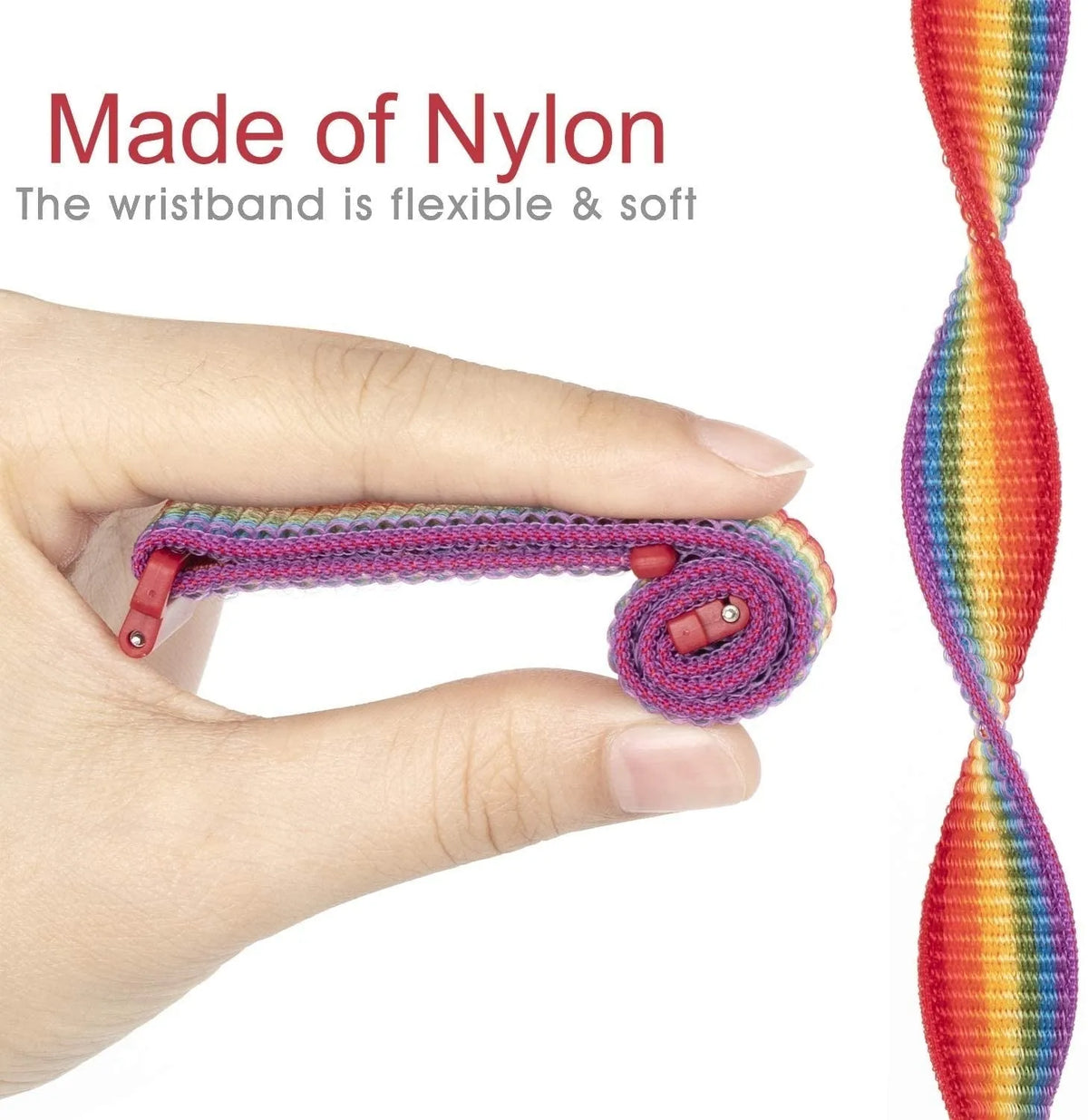 Nylon Strap, rainbow, infographic (USP banner)