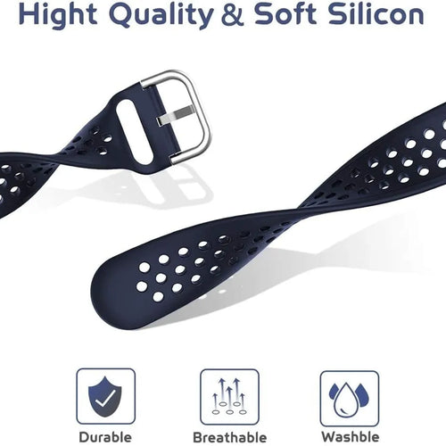 Breathable Silicone Strap, dark blue, promotional banner