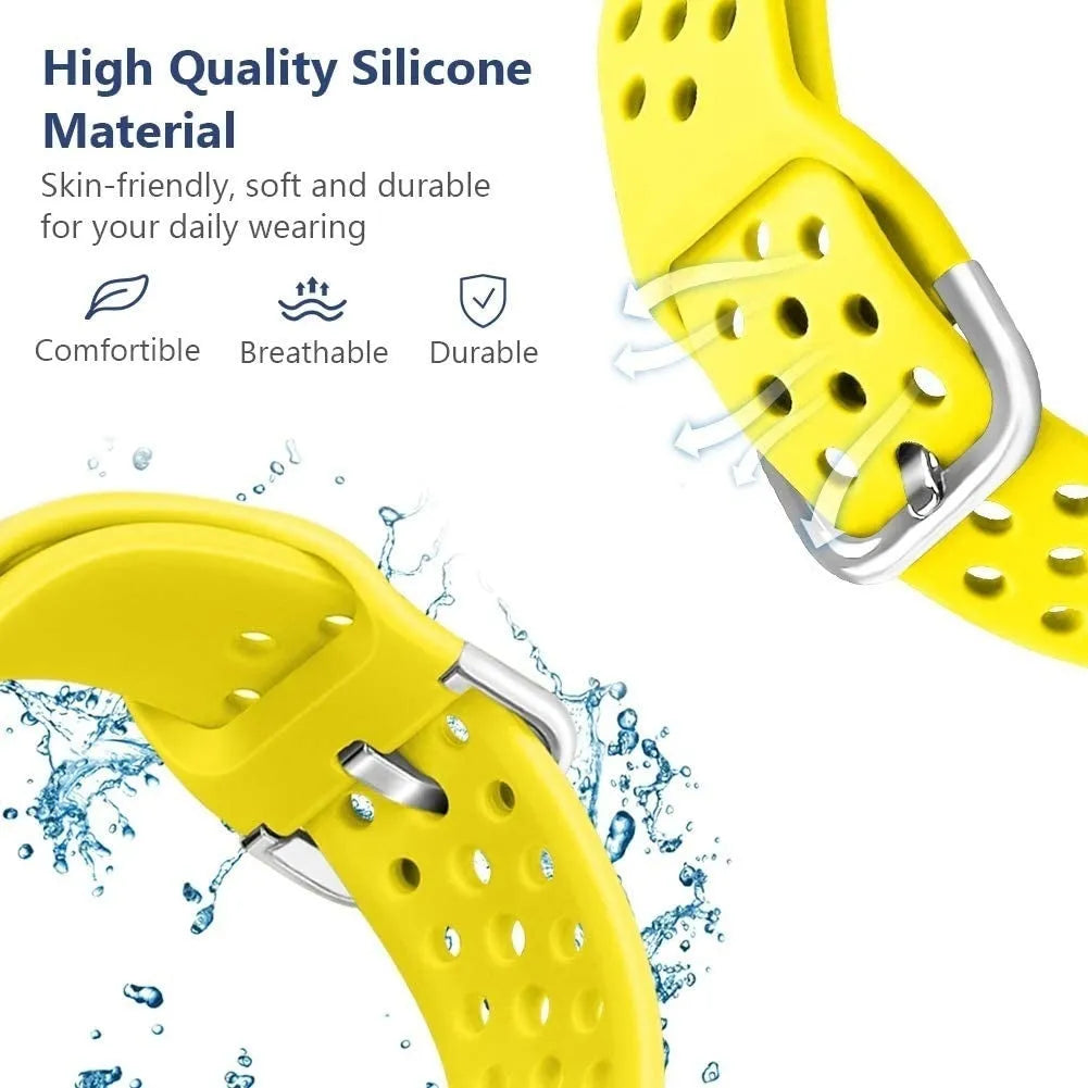 Breathable Silicone Strap, yellow, promotional banner