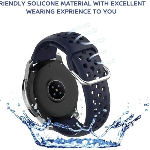 Breathable Silicone Strap, dark blue, promotional banner