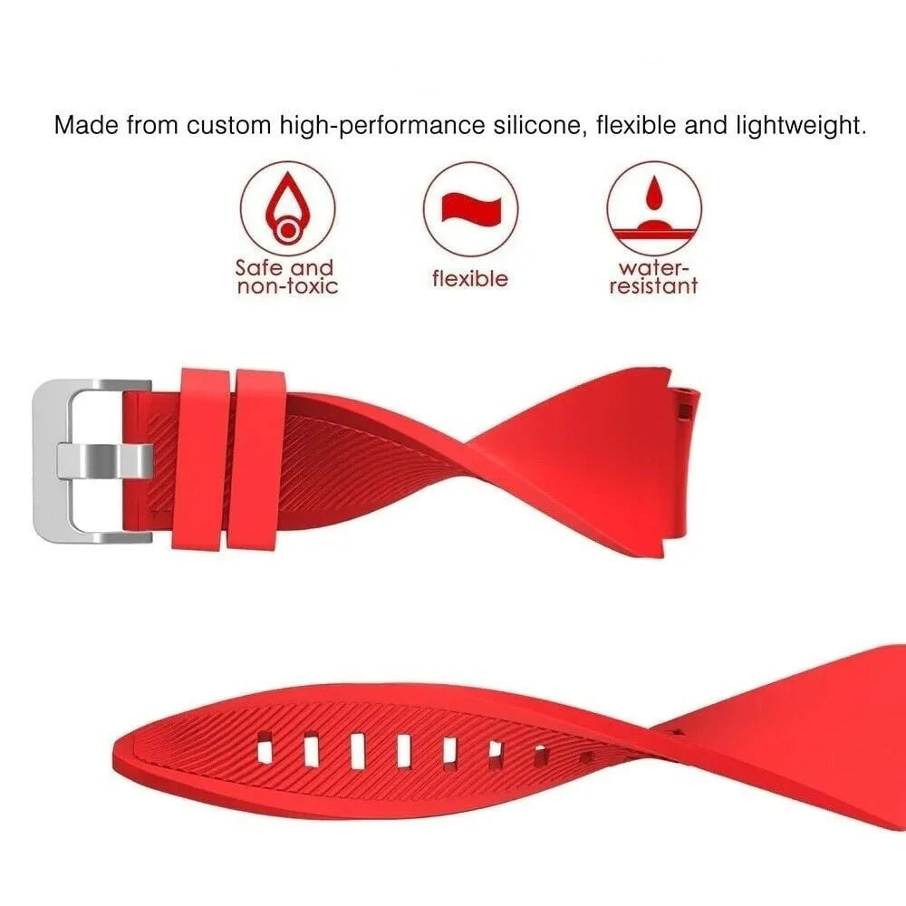 Twill Silicone Strap, red, infographic (USP banner)