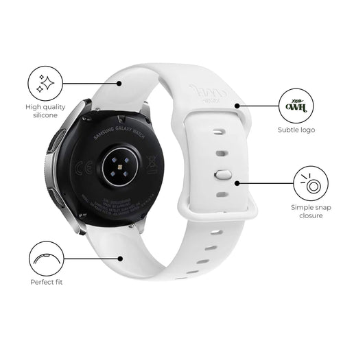 xoxo Wildhearts Amazfit GTS 3 Silicone Strap (White)