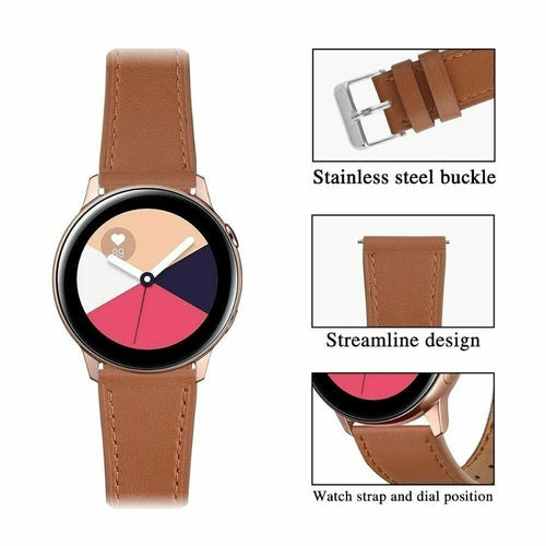 Modern Leather Strap, brown, infographic (USP banner)