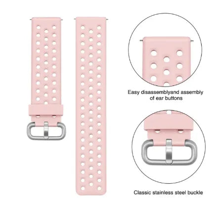 Breathable Silicone Strap, pink, promotional banner