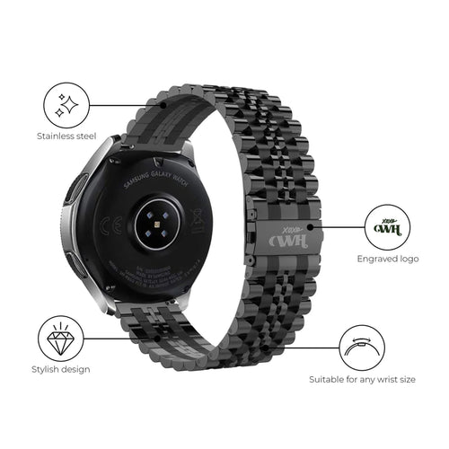 xoxo Wildhearts Fossil Gen 5 Steel Strap (Black)