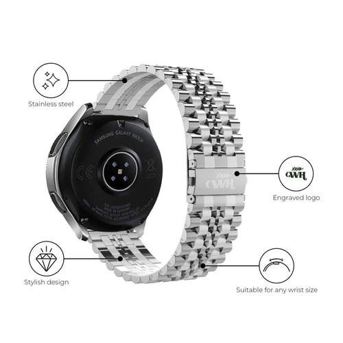 xoxo Wildhearts Fossil Gen 6 44mm Steel Strap (Silver)
